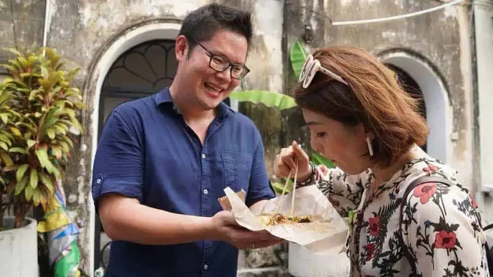 Wok-fried char kway teow at a family-run Georgetown hawker stall